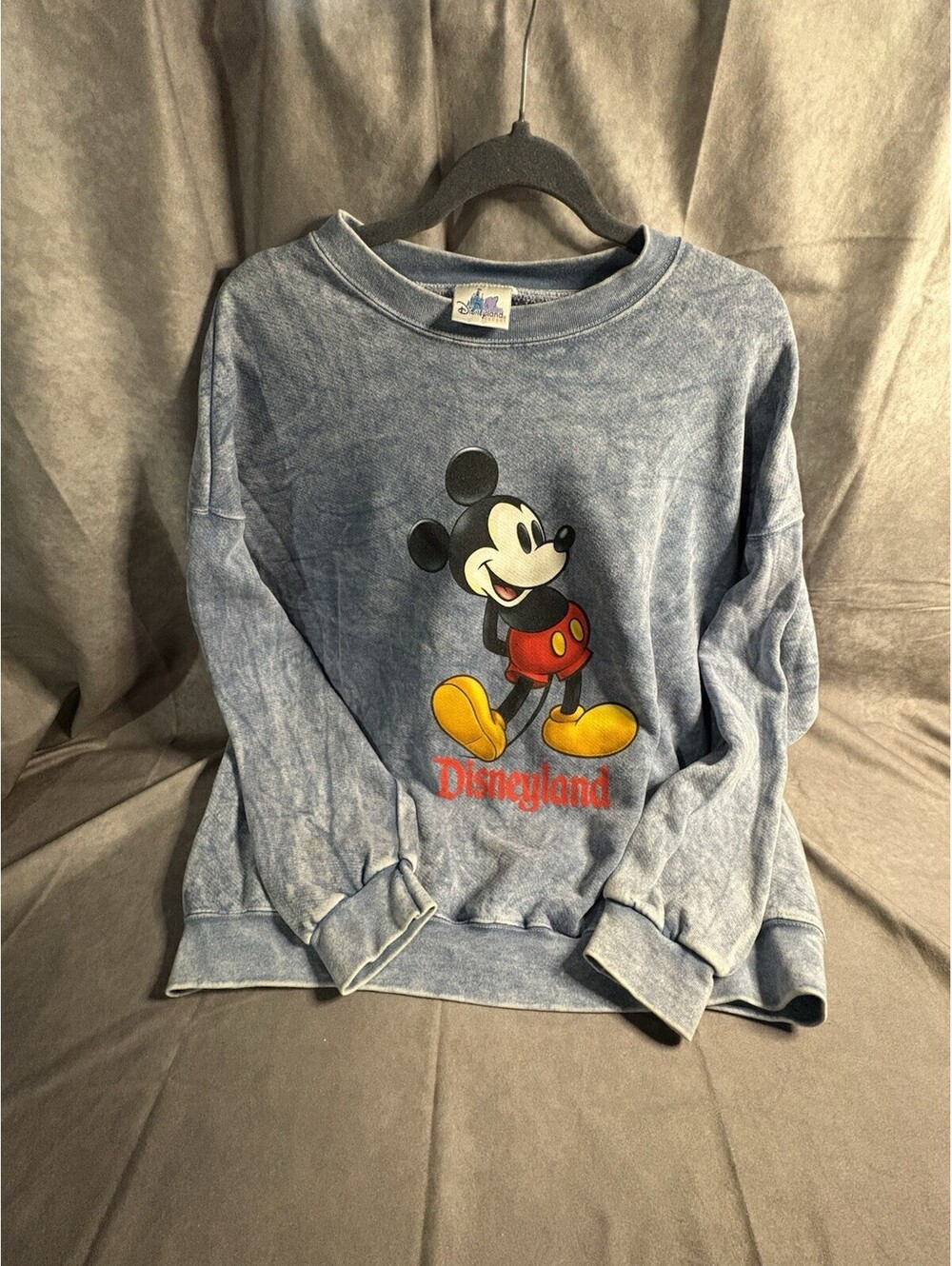 Vintage Y2K Disneyland Mickey Mouse Acid Wash Sweatshirt OSFA
